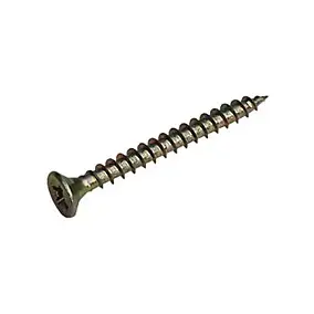 20 vis aggloméré tête fraisée pozidriv bichromaté Diall Ø3 x 40 mm