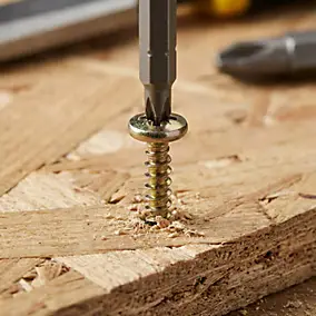 20 vis aggloméré tête ronde pozidriv Diall Ø4 x 16 mm