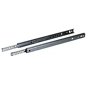 Coulisse billes fixation latérale Diall acier zingué L.347 mm