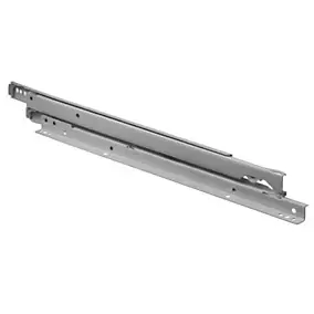 Coulisse galet Diall acier époxy blanc L.400 mm