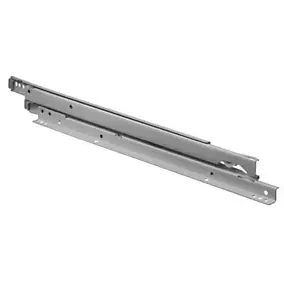 Coulisse galet fixation téléscopique Diall acier blanc L.450 x ép.12 mm