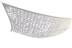 Filet d'ombrage extérieur rectangulaire blanc L.3 x l.2,4 m