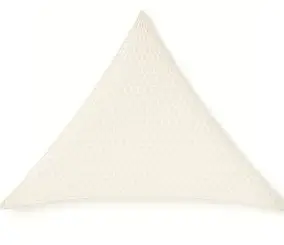 Voile d'ombrage triangulaire macramé beige 3 m Jardiline