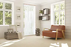 Rideau de porte macramé bohème blanc L.200 x l.90cm Jardiline