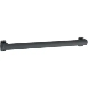Barre d'appui droite en aluminium anthracite Godonnier Design 43,7 cm