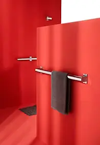 Barre d'appui droite en aluminium anodisé brillant anodisé Godonnier 63,7 cm