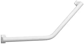 Barre d'appui coudée en aluminium blanc époxy 62,3 cm 135'