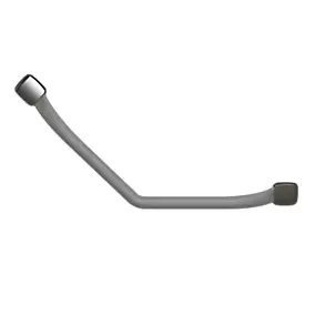 Barre d'appui coudée en acier gris Godonnier Essentiels Plus 60,9 cm