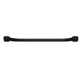 Barre d'appui droite en acier noir mat Godonnier Essentiels Plus 69,3 cm
