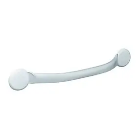 Barre d'appui droite en acier blanc Godonnier 37 cm