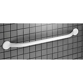 Barre d'appui droite en acier blanc Godonnier 70 cm