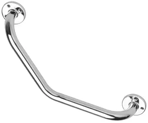 Barre de maintien coudée 42 cm argenté chromé