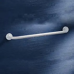 Barre d'appui droite en acier blanc Godonnier 60 cm