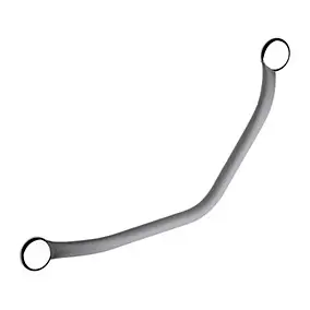 Barre de redressement coudée en inox gris Godonnier Soft 135°