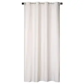 Rideau isolant thermique à œillets, doublure polaire beige chiné L.240 x l.135cm Dylrev