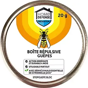 Boîte répulsive guêpes Home Defense 20g