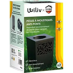 Piège à moustiques anti-ponte Wiliv x Home Defense