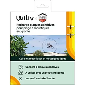 Recharge plaques adhésives pour piège à moustique Wiliv x Home Defence