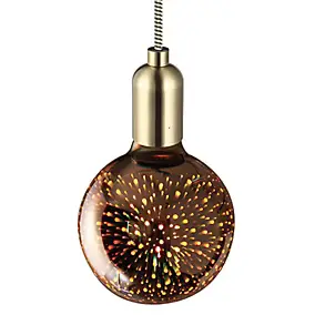 Ampoule LED décorative globe Cosmos globe G95 E27 1,5W 60lm ⌀9,5 x H.13cm blanc chaud Girard Sudron