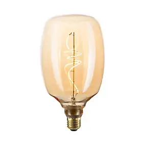 Ampoule LED E27 ovale Zepelin à filament ambrée Ø22cm 265lm blanc chaud Girard Sudron
