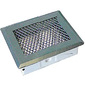 Grille acier fer antique + Précadre 150 x 150 mm