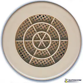 Grille d'aération PVC Autogyre avec moustiquaire sable Ø 103 mm