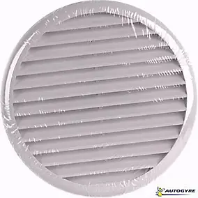 Grille d'aération PVC Autogyre à persiennes avec moustiquaire blanche ø125/160 mm