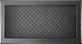 Grille d'air chaud fer gris 320 x 172 mm Autogyre