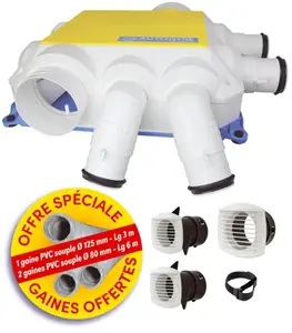 Kit VMC autoréglable VENTILIS + gaines offertes