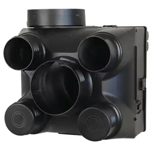 Kit VMC hygroréglable 2 à 7 pièces fonctionnement silencieux noir