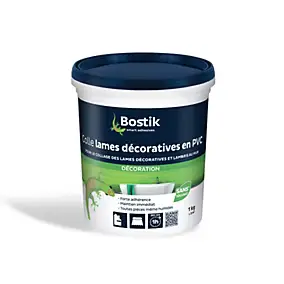 Colle lame décorative et lambris en PVC murale Bostik 1kg