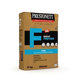 Enduit de finition lissage Prestonett 25kg