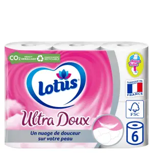 Papier toilette ultra doux aqua tube