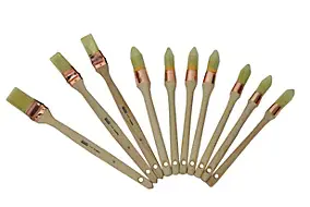 10 brosses à rechampir chantier mur et plafond toutes peintures Roulor