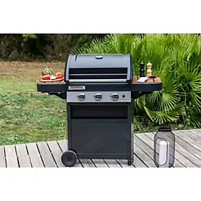 Barbecue au gaz 3 series classic WLD 2 en 1 + Plancha noir Campingaz