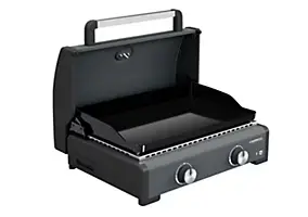 Plancha gaz Sigma Cook 2 brûleurs Campingaz avec couvercle de cuisson