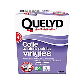 Colle en poudre - adaptée pour tout papiers peints vinyles - surface de couverture 32 m² - Quelyd 30601637