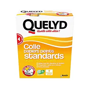 Colle en poudre - adaptée pour tout papiers peints standards - surface de couverture 37 m² - Quelyd 30611785