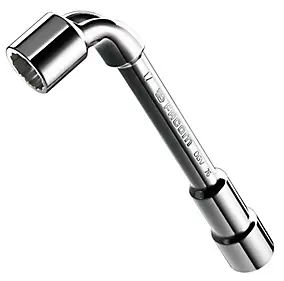 Clé à pipe débouchée forgée Facom 76.20PB 12 pans x 6 pans métriques ø 20 mm