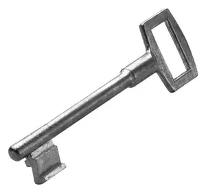 Serrure en applique horizontale laquée 140x80 mm pour porte cave droite