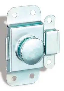 Verrou automatique en acier nickelé pêne 30 mm