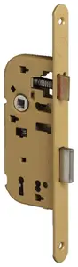 Serrure à encastrer pour porte intérieure axe 40 mm réversible - salle de bain