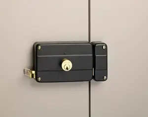 Serrure en applique horizontale 140x90 mm pour porte entrée droite