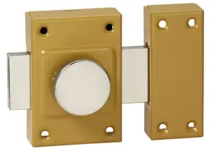 Verrou à bouton pour porte intérieure cylindre 21x30 mm