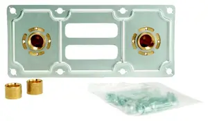 Kit de fixation de robinetterie "Robifix" avec raccord à glissement PER pour tube Ø 16 mm