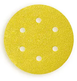 Papier abrasif corindon ø150 mm grain 120, lot de 5