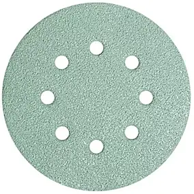 Papier abrasif corindon ø125 mm grain 180 anti-encrassement, lot de 5