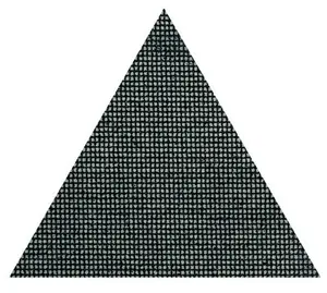Lot de 6 triangles abrasifs pour poncer tous les matériaux de construction, 285x285x285 mm