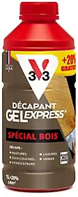 Décapant Gel Express V33 spécial bois 1L + 20% gratuit