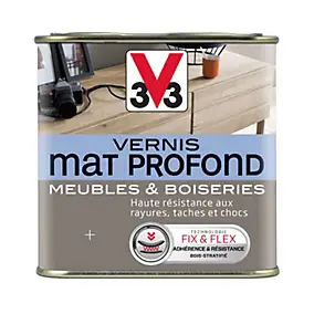 Vernis meubles et boiseries V33 Mat profond incolore mat 0,5L